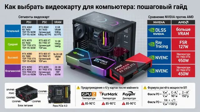 Как выбрать видеокарту для компьютера: пошаговый гайд